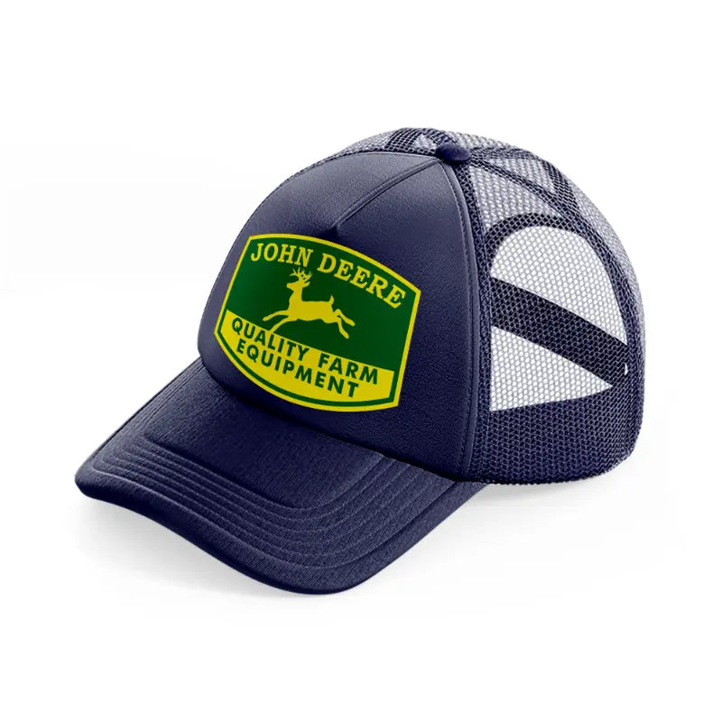 john deere quality farm equipment-navy-blue-trucker-hat