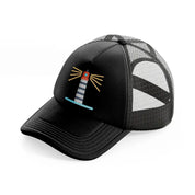 lighthouse-black-trucker-hat