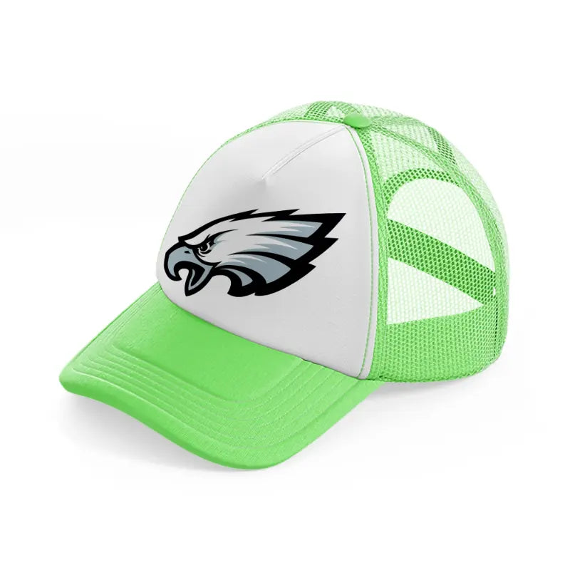 philadelphia eagles emblem-lime-green-trucker-hat