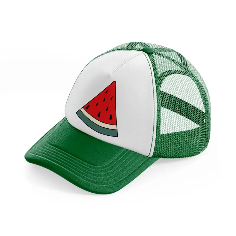 retro elements 45 green and white trucker hat