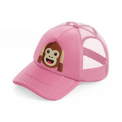 147 monkey 2 pink trucker hat