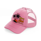 surf club paradise-pink-trucker-hat