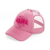 21 pink trucker hat