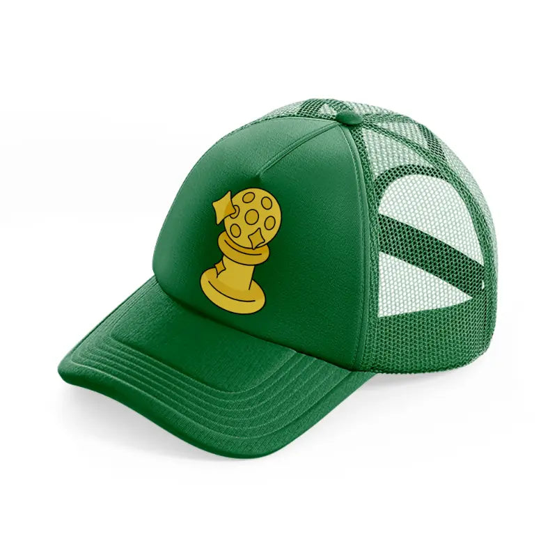 ball trophy-green-trucker-hat