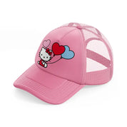 hello kitty balloons-pink-trucker-hat