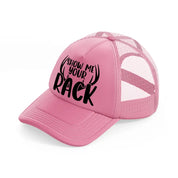show me your rack horns-pink-trucker-hat