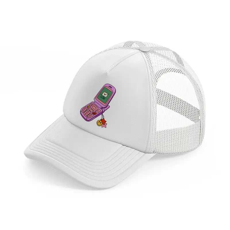 mobile white trucker hat