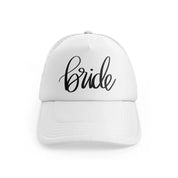 17. bride white trucker hat