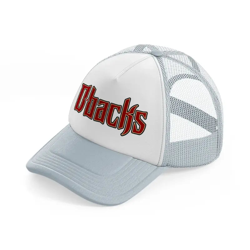 dbacks grey trucker hat