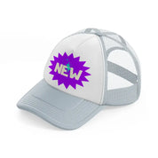 new grey trucker hat