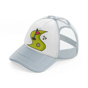 golf course grey trucker hat