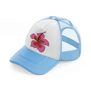 retro elements 19 sky blue trucker hat