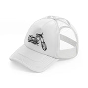 harley davidson vector bike white trucker hat