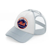 new york mets badge-grey-trucker-hat