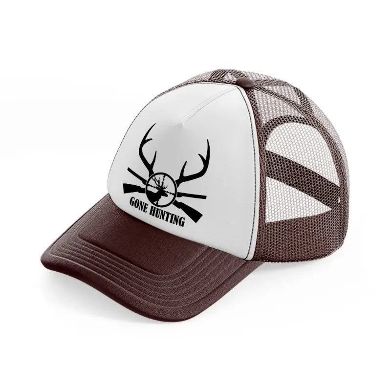 gone hunting-brown-trucker-hat
