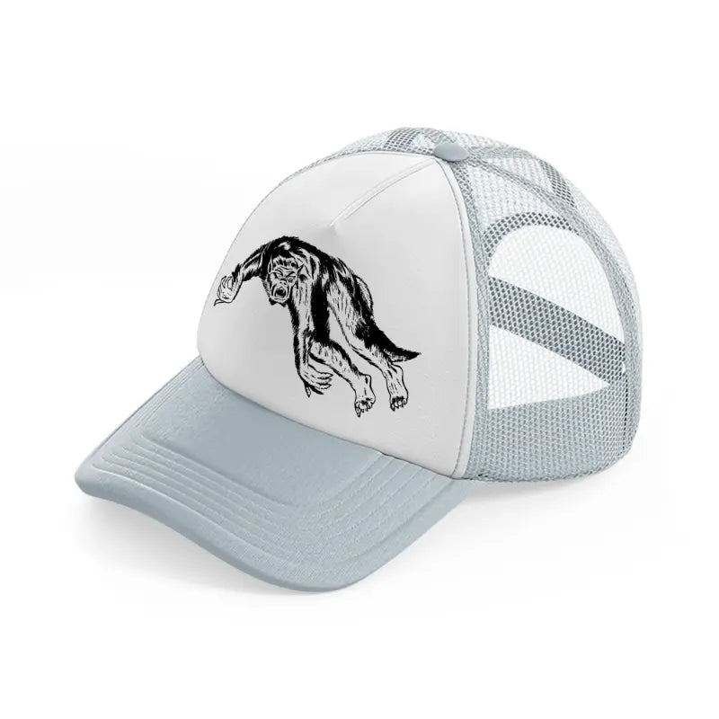 warewolf grey trucker hat