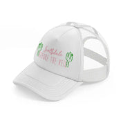 scottsdale before the veil white trucker hat