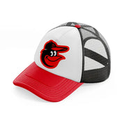 baltimore orioles-red-and-black-trucker-hat