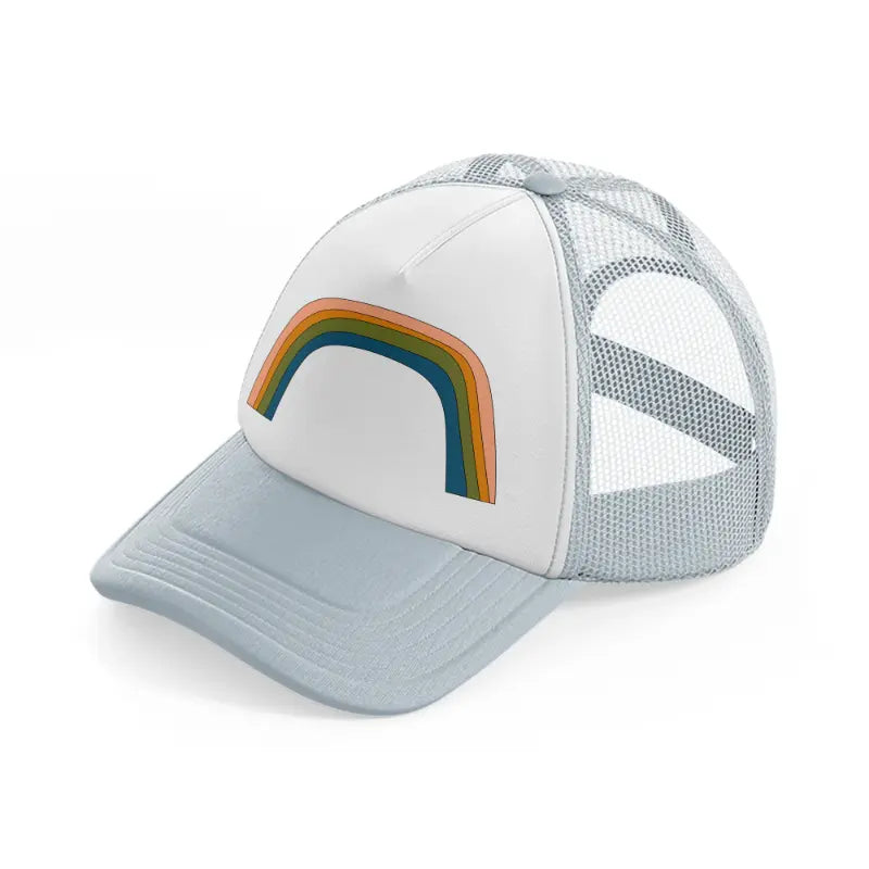 groovy shapes 01 grey trucker hat