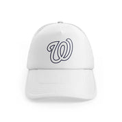 Washington Nationals White Emblemwhitefront view