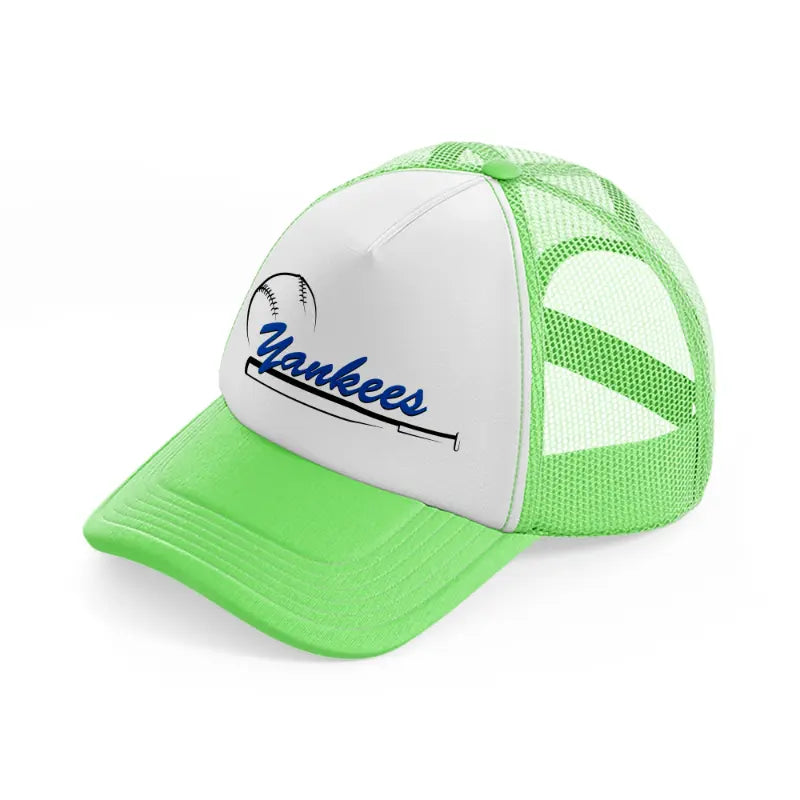 newyork yankees classic-lime-green-trucker-hat