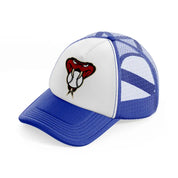 arizona diamondbacks emblem blue and white trucker hat