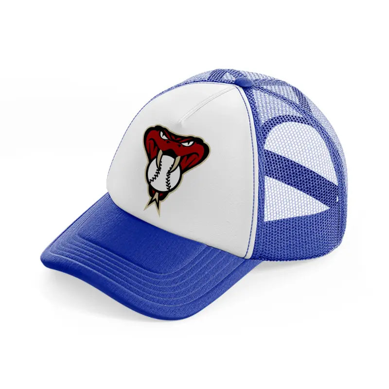 arizona diamondbacks emblem-blue-and-white-trucker-hat