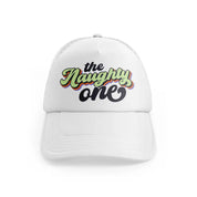 the naughty one-white-trucker-hat