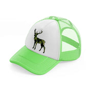 camo deer-lime-green-trucker-hat