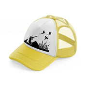 hunting-yellow-trucker-hat