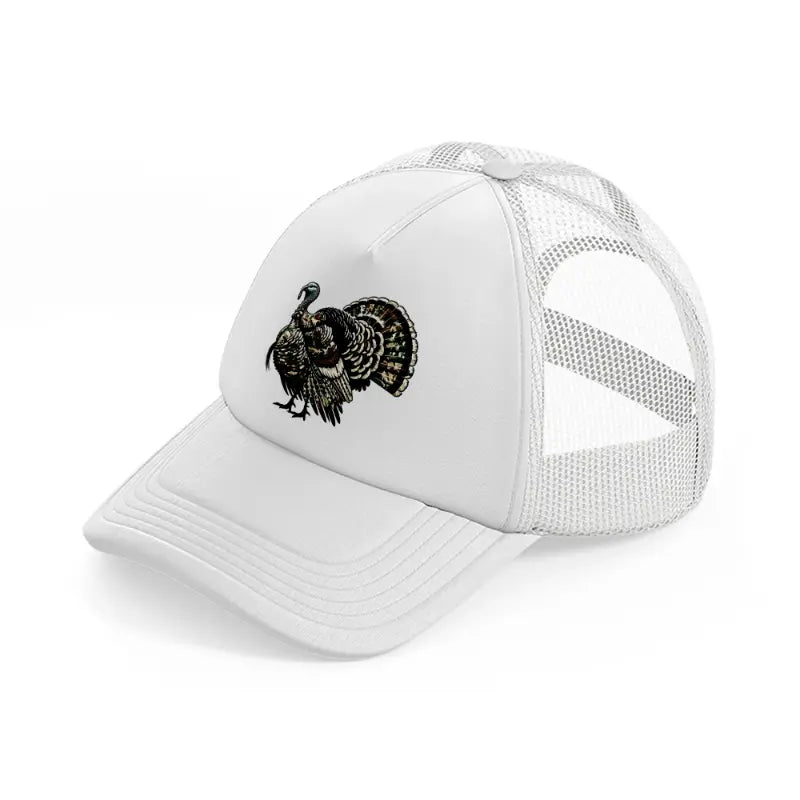 camo turkey-white-trucker-hat