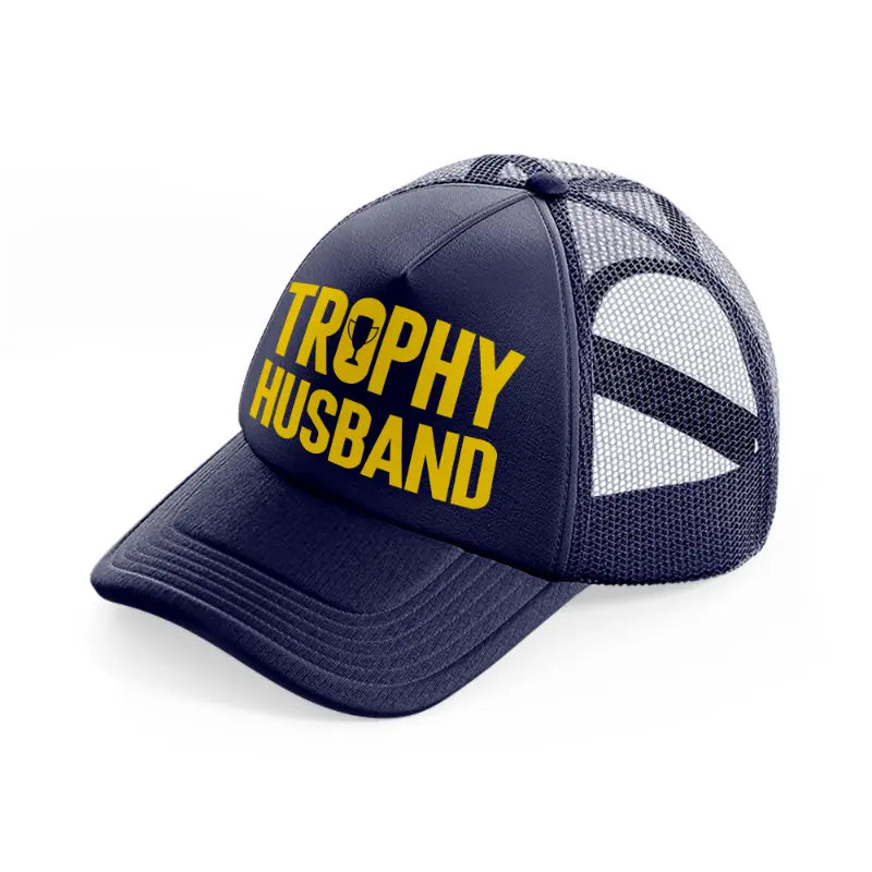 Trophy Husband navy-blue Trucker Hat