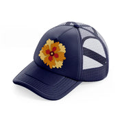 floral elements-13-navy-blue-trucker-hat