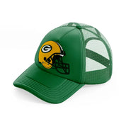 green bay packers helmet-green-trucker-hat