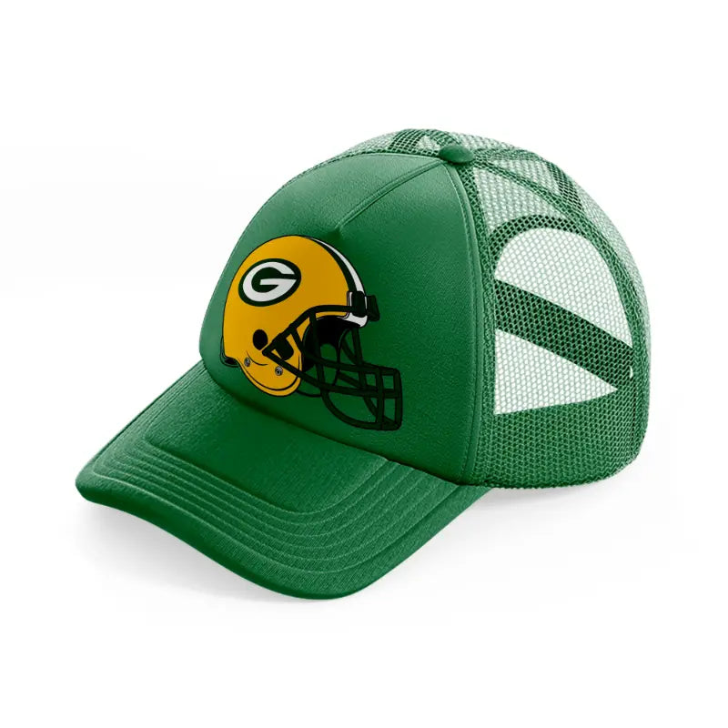 green bay packers helmet-green-trucker-hat