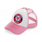 new york mets retro-pink-and-white-trucker-hat