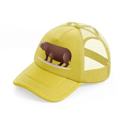 007-hippopotamus-gold-trucker-hat