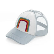 groovy shapes 02 grey trucker hat