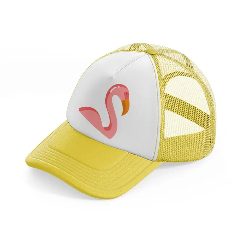 flamingo-yellow-trucker-hat