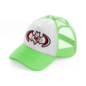 kansas city chiefs bat-lime-green-trucker-hat