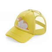 032 hamster gold trucker hat