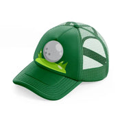 golf ball white green trucker hat