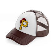 pittsburgh pirates supporter-brown-trucker-hat