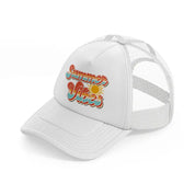 summer vibes retro-white-trucker-hat