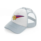 shooting star grey trucker hat