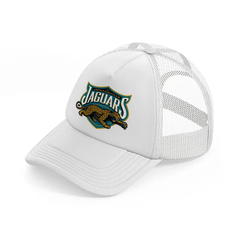 jacksonville jaguars badge-white-trucker-hat