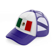 mexico stamp-purple-trucker-hat