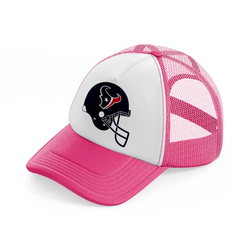houston texans helmet-neon-pink-trucker-hat