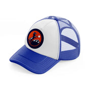 denver broncos badge-blue-and-white-trucker-hat