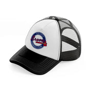 atlanta baseball club-black-and-white-trucker-hat